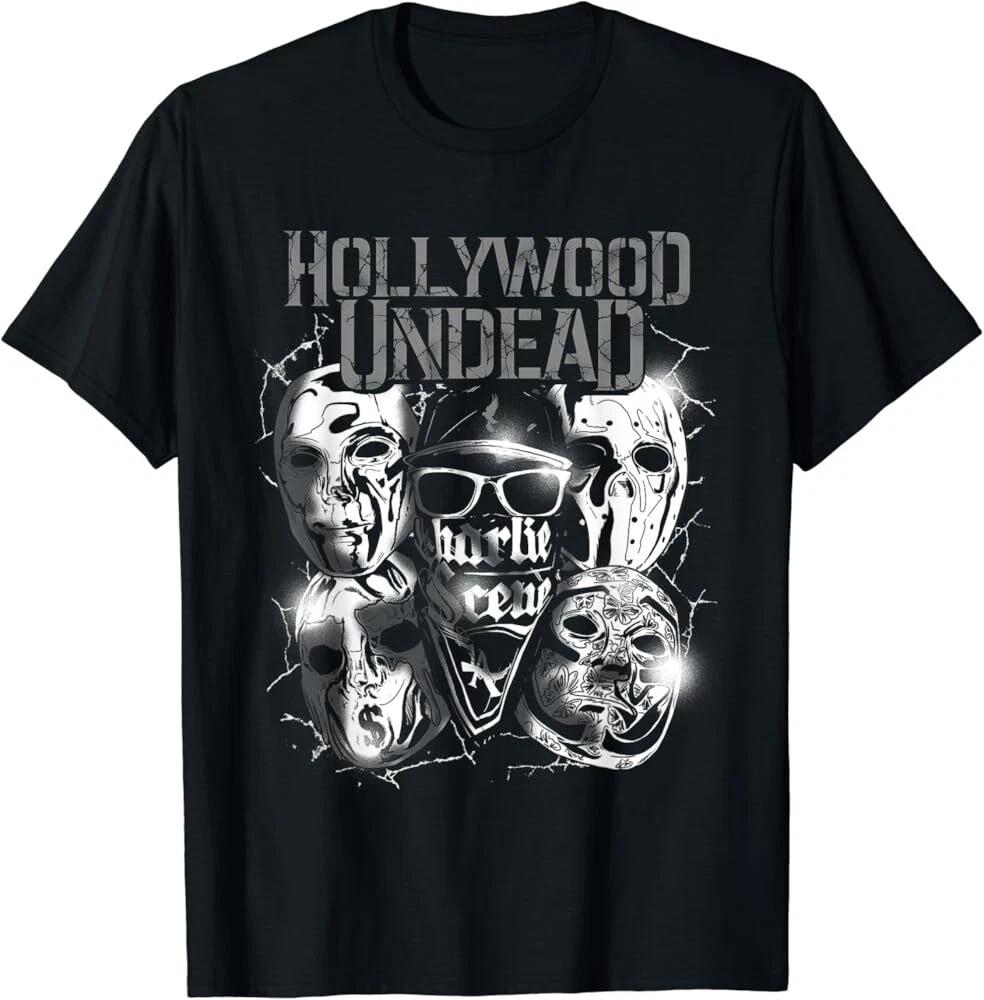 HOLLYWOOD UNDEAD Black Short Sleeve Size S-5XL Shirt Unisex L