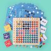 Wooden 99 Multiplication Formula Board 2-in-1 Children's Wooden Early Education Hundred Board Digital Cognitive Mathematics Talent New Product