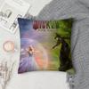 Movie W-Wicked Pillow Case Square Double-Sided Printing Short Plush Sofa Cushion Cover Bedroom Bedside Pillow