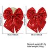 Sequin Christmas Elegant Bow Ornaments For Vibrant Holiday Decor Parties And