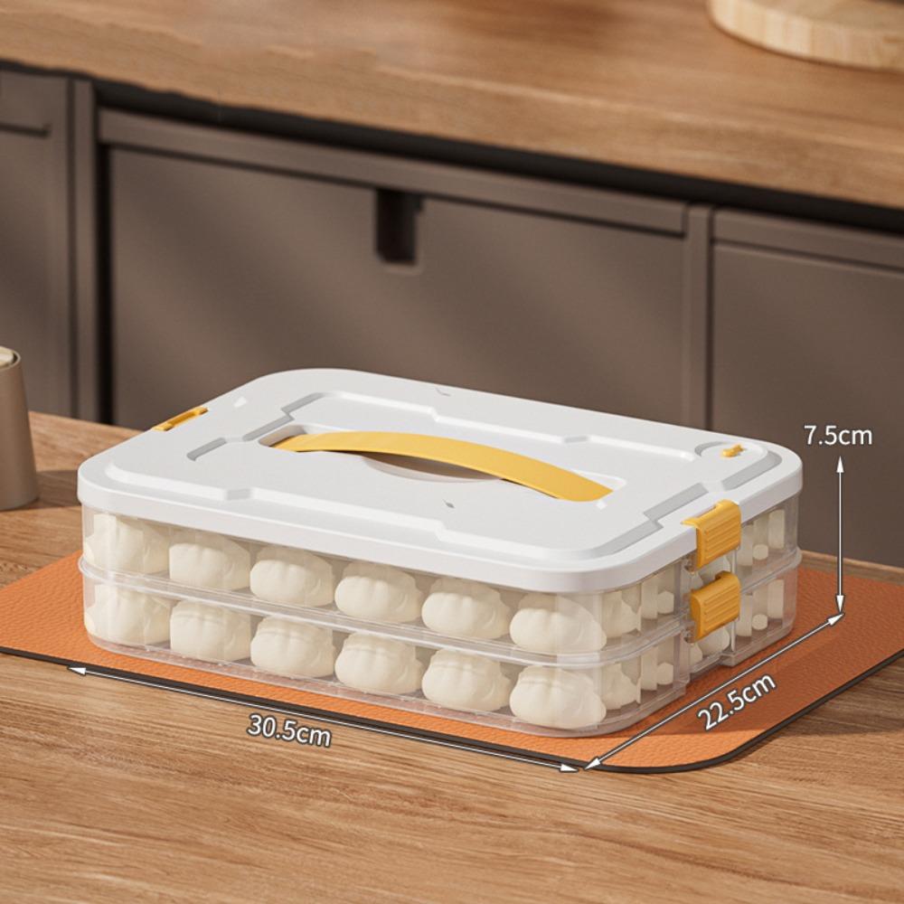 Multi-Layer Dumpling Storage Box Fresh Keeping 1/2/3/4/ Layers Freezer Box Large Capacity Sealed Food Storage Container