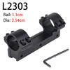 Double Nail Integrated Cantilever Sight Installation 25.4mm Sight Rings Scope Mount for Picatinny 11mm Rail Installation2