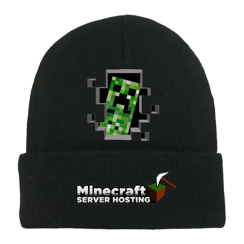 Winter Printed Knitted Hat With Rolled Edges, Suitable For Both Men And Women