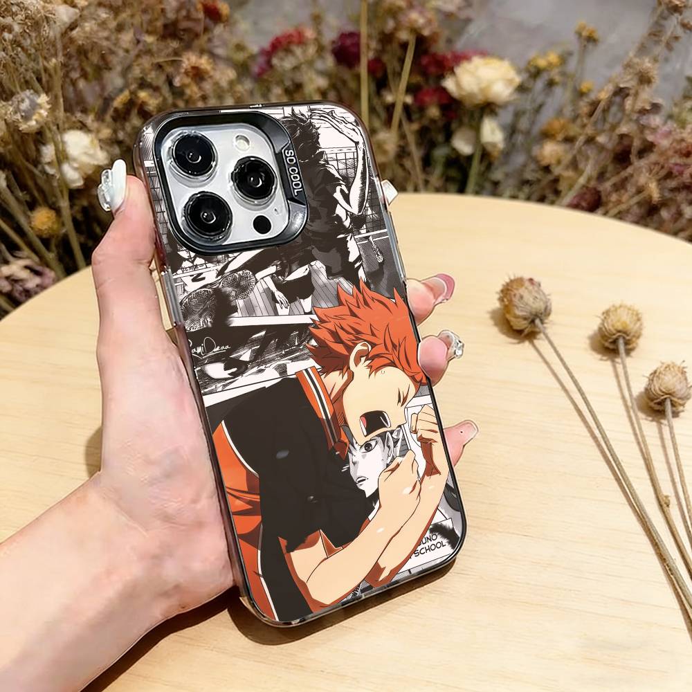 

Haikyu__ Shoyo Hinata Phone Case For iPhone 17,16,15,14,13,12,11 Plus,Pro Max,XS,Colorful Silver Phone case Funda Cover iPhone16