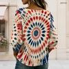 Womens Plus Size Square Neck Long Sleeve Front Button Soft Elegant Loose Versatile Casual Daily Ladies Blouse