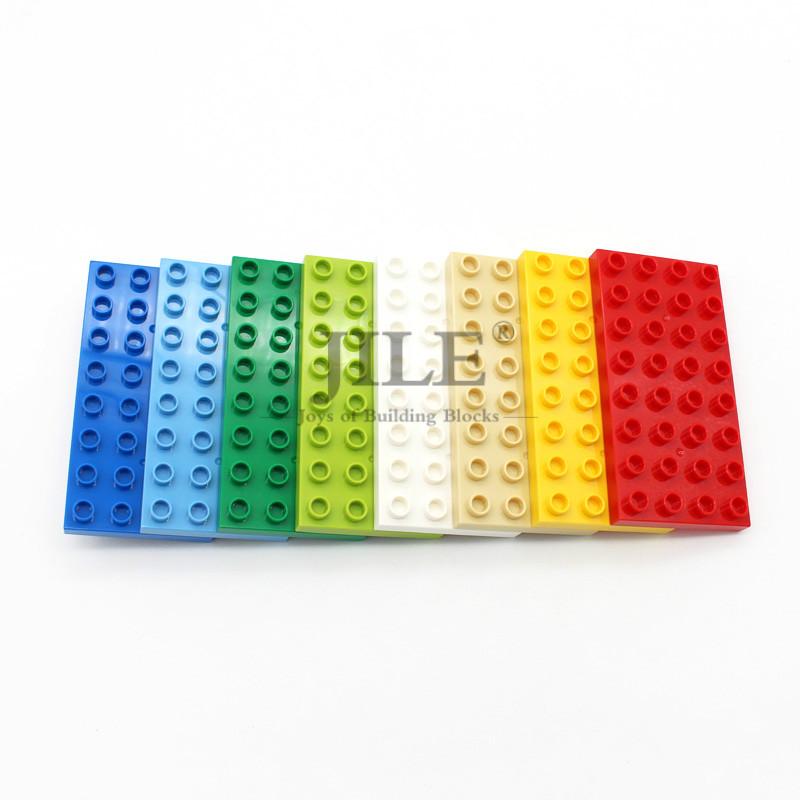 Big Size Building Blocks Brick Colorful Bulk Large Particles Set DIY Educational Compatible with Assembles Kids Toys Gifts