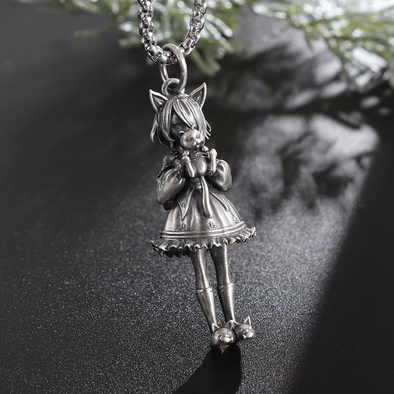 

2023 Новая мода Ретро Хип-хоп Японский стиль аниме Девушка Подвеска Ожерелье Личность Панк-стиль Тренд Подарочные украшения