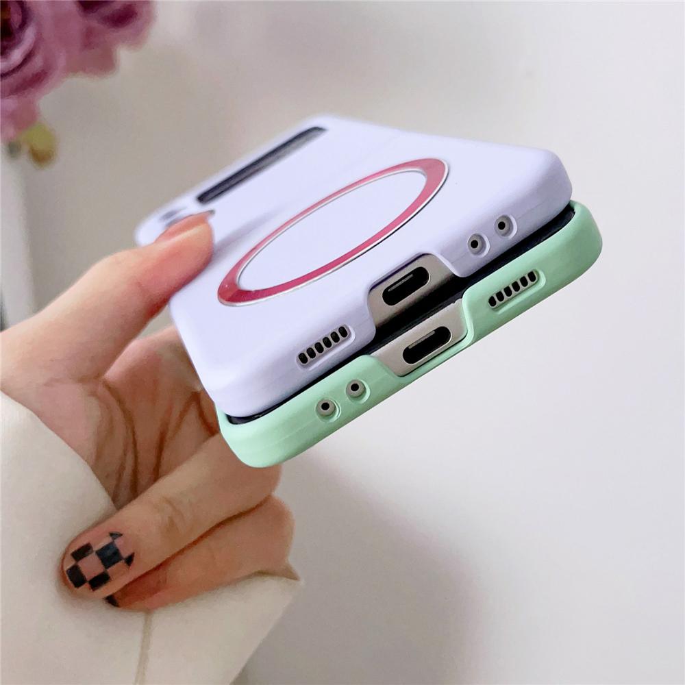 Magnetic Wireless Charging Case for Samsung Galaxy Z Flip 3 4 Galaxy Z Fold 3 4 5G Magsafe Case Anti Fingerprint Shockproof Cover Case