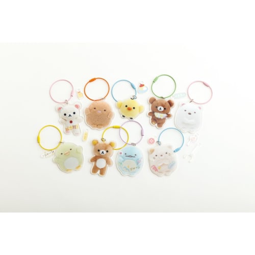 San-X Rilakkuma "Choose Friends" Acrylic Keychain, Rilakkuma, AB28301, H75 x W53mm