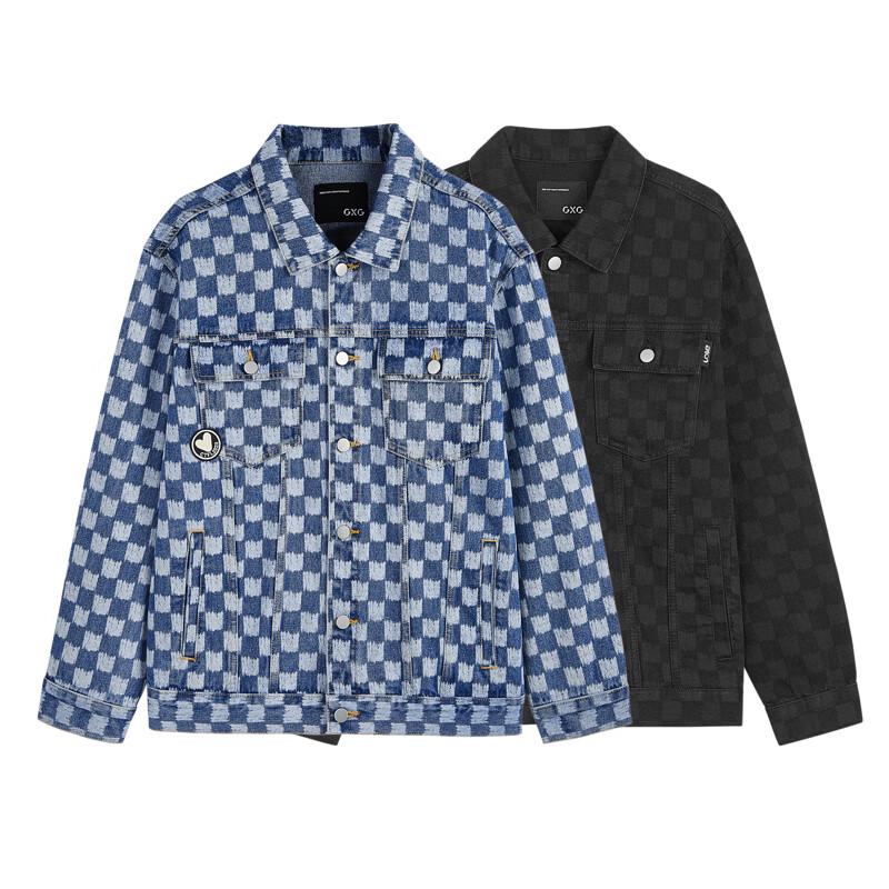 GXG Herren 2024 Bedruckte Jeansjacke