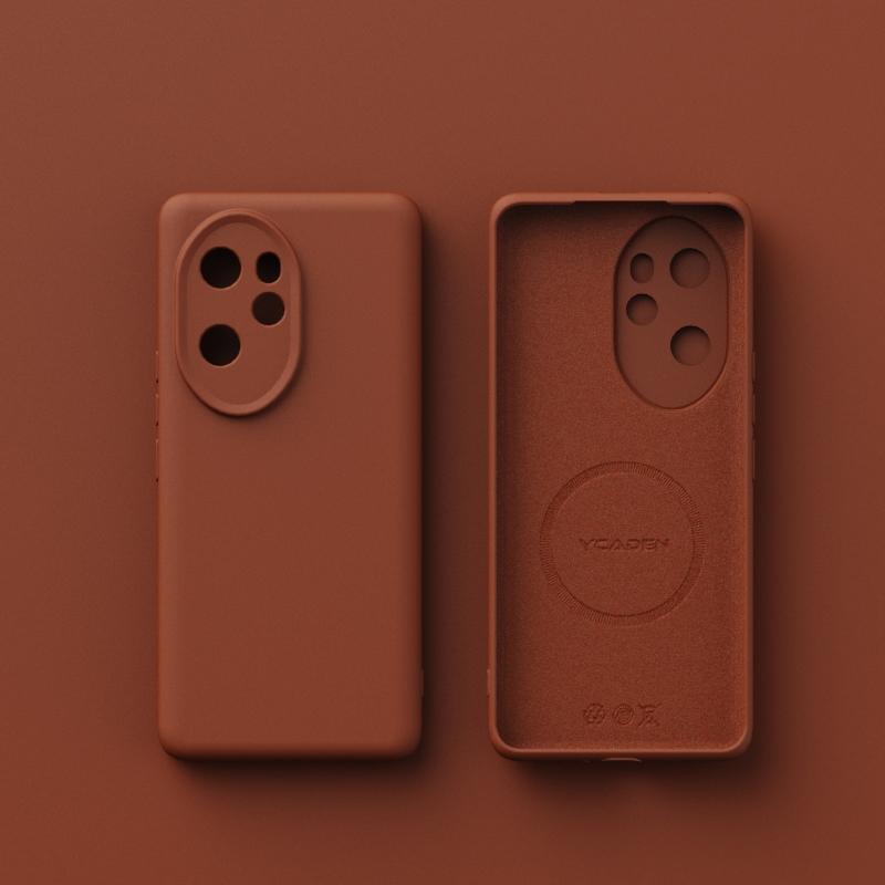 Original Liquid Silicone For Magsafe Case For Huawei Honor 500 300 200 X60 Magic 7 6 5 Pro Magnetic Wireless Charging Soft Cover
