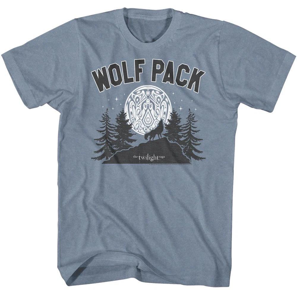 Twilight - Wolf Pack Moon - American Classics - Heather Blue Short Sleeve 160