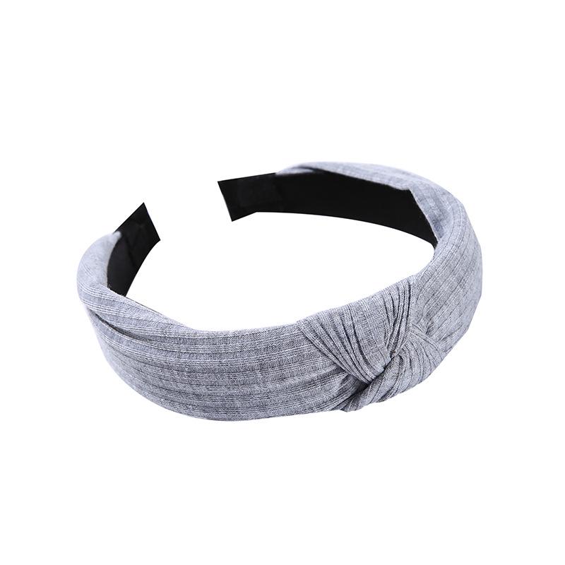 Bohemian Style Wide Knotted Fabric Headband for Women