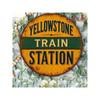 Retro Vintage Train Station Metal Sign Wall Art Decor