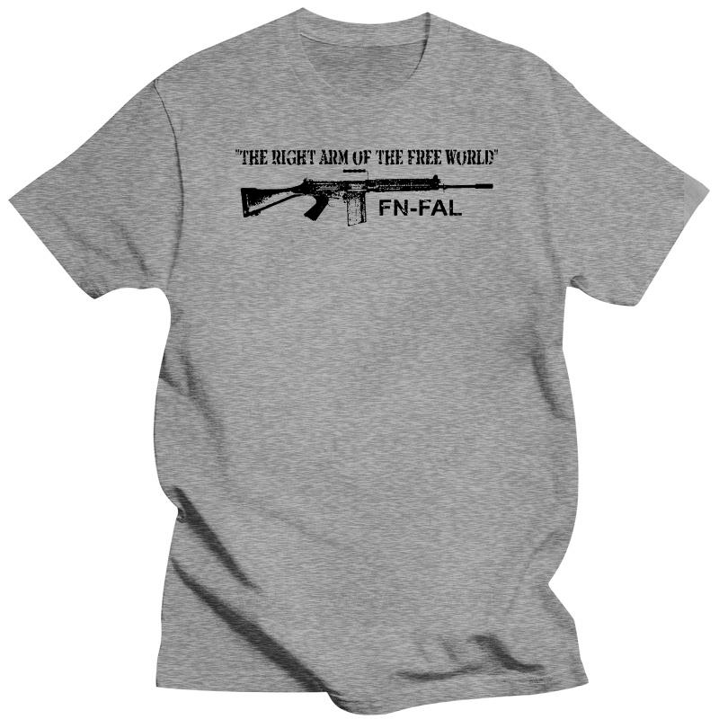 Мужские футболки Мужские Повседневные Уличная одежда Футболка Fn Fal Футболка Правая Рука Свободного Мира 308 НАТО Британская Винтовка L1A1 Футболка 4XL
