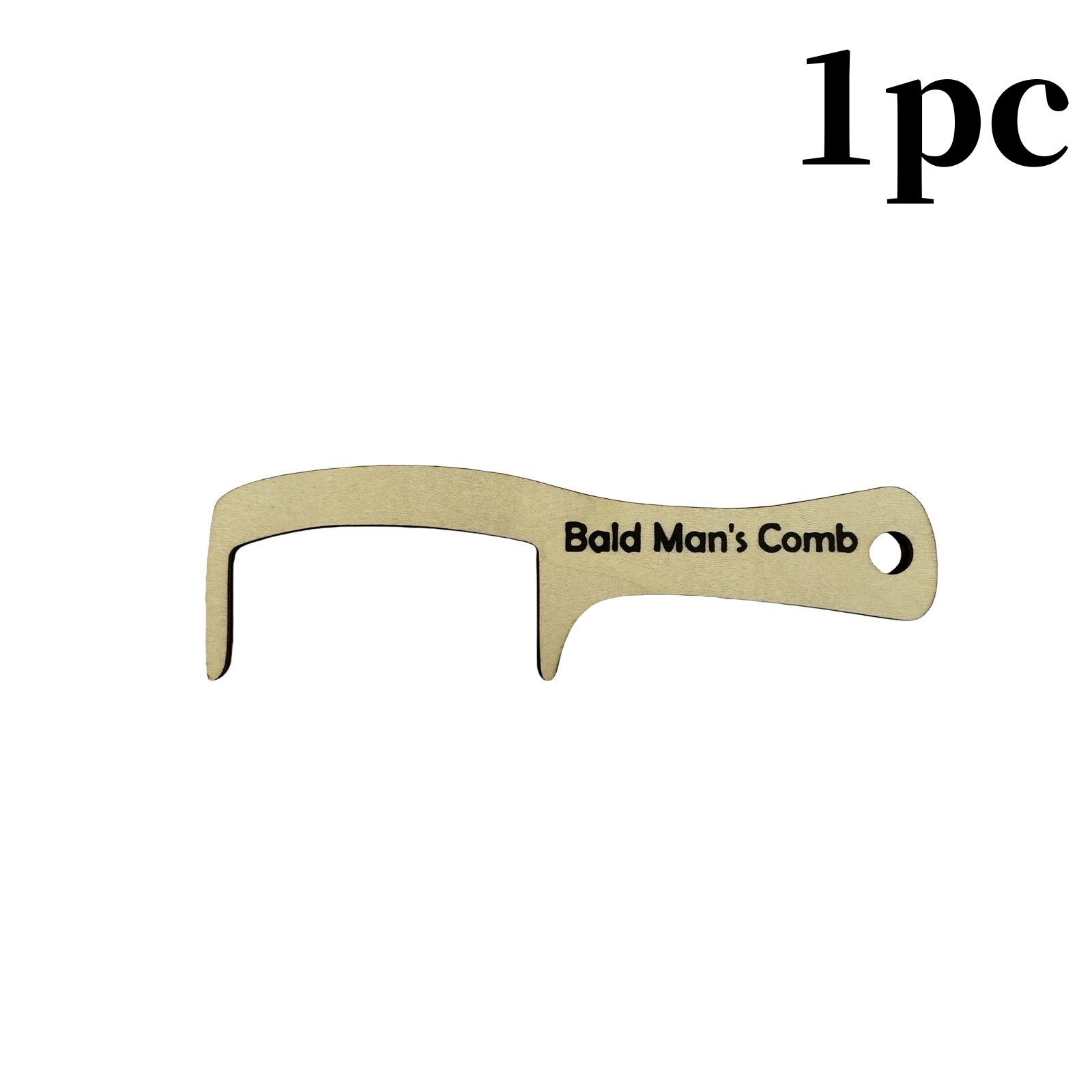 

1/2 шт. забавная лысая мужская расческа-щетка деревянная безволосая беззубая расческа кляп подарок для взрослых мужчин выпадение волос друзья инструмент для ухода