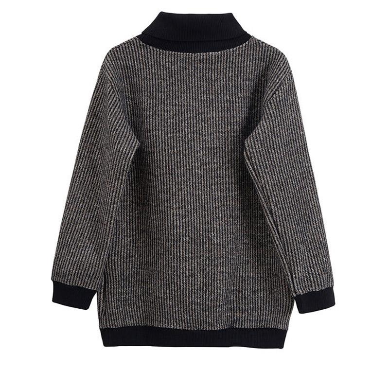 Sudadera Mujer Algodón Blusa Oversize Suelta Casual Cuello Alto Jersey Sudadera Tops