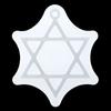 Shiny Glossy Six-pointed Star/Little Planet Keychain Silicone Epoxy Resin Mold DIY Pendant Jewelry for Halloween Gift