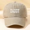 1pc Retro "DADDY" Letter Print Baseball Caps for Women,Casual Outdoor Vintage Washed Black Multi-Color,Suitable for Daily Wear