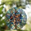 Mandala Wind Spinner - Metal Suncatcher for Indoor & Outdoor Decor, Ideal for Christmas, Halloween, Thanksgiving - No Battery Required, Single Piece