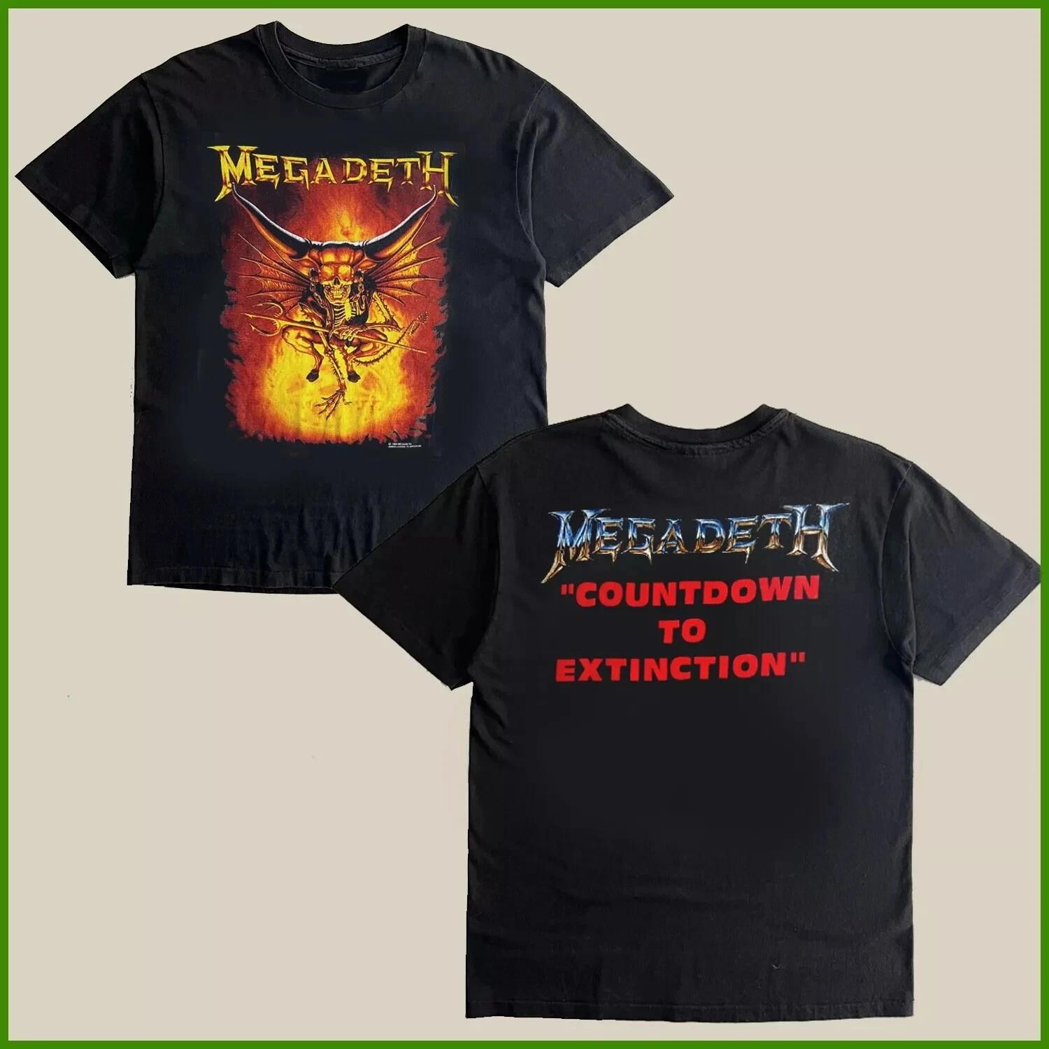 Vintage Megadeath Countdown To Extinction Tshirt 3XL