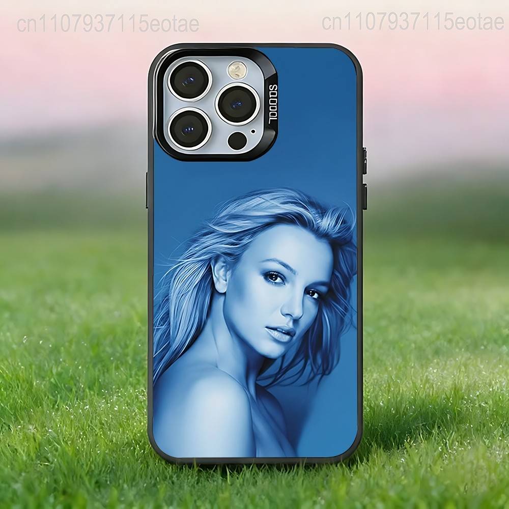 B-Britney SINGER S-Spears  Phone Case For iPhone 17,16,15,14,13,12,11,Pro,Max,Plus,E,Air,Mini Black Tpu IMD Cover