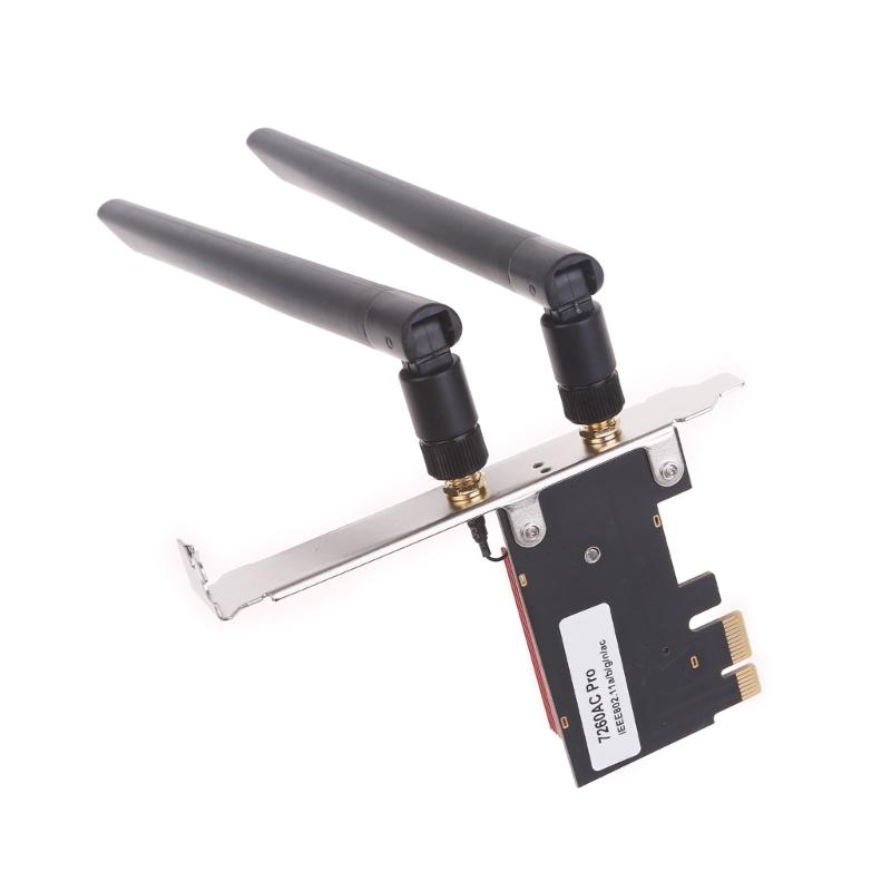 Band 2.4G/5Ghz Wifi For  7260AC Wireless 7260 802.11ac 867Mbps WIFI -compatible 4.0 Card with Antenna