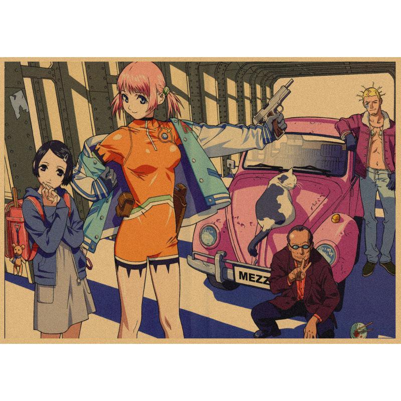 

Free Shipping Umetsu Yasunori Anime Girl Killer Retro Poster - Kraft Paper Wall Art Decor White card paper (non-adhesive) 30*42 cm