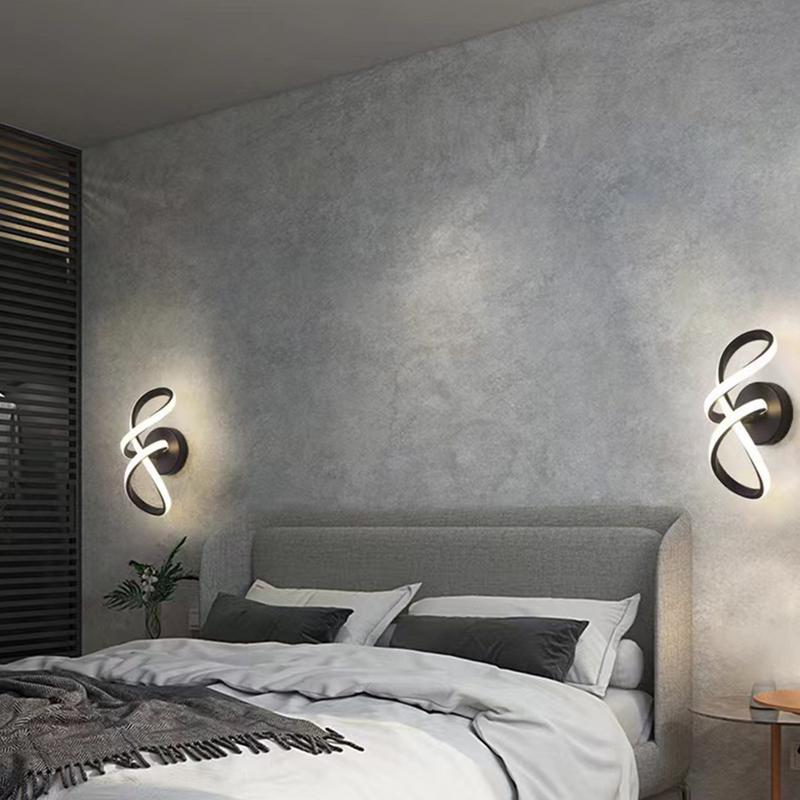 Hallway Light Modern Ceiling Light Indoor Lighting Interior Three-Color Variable Spiral Lamp Living Room Decoration Energy