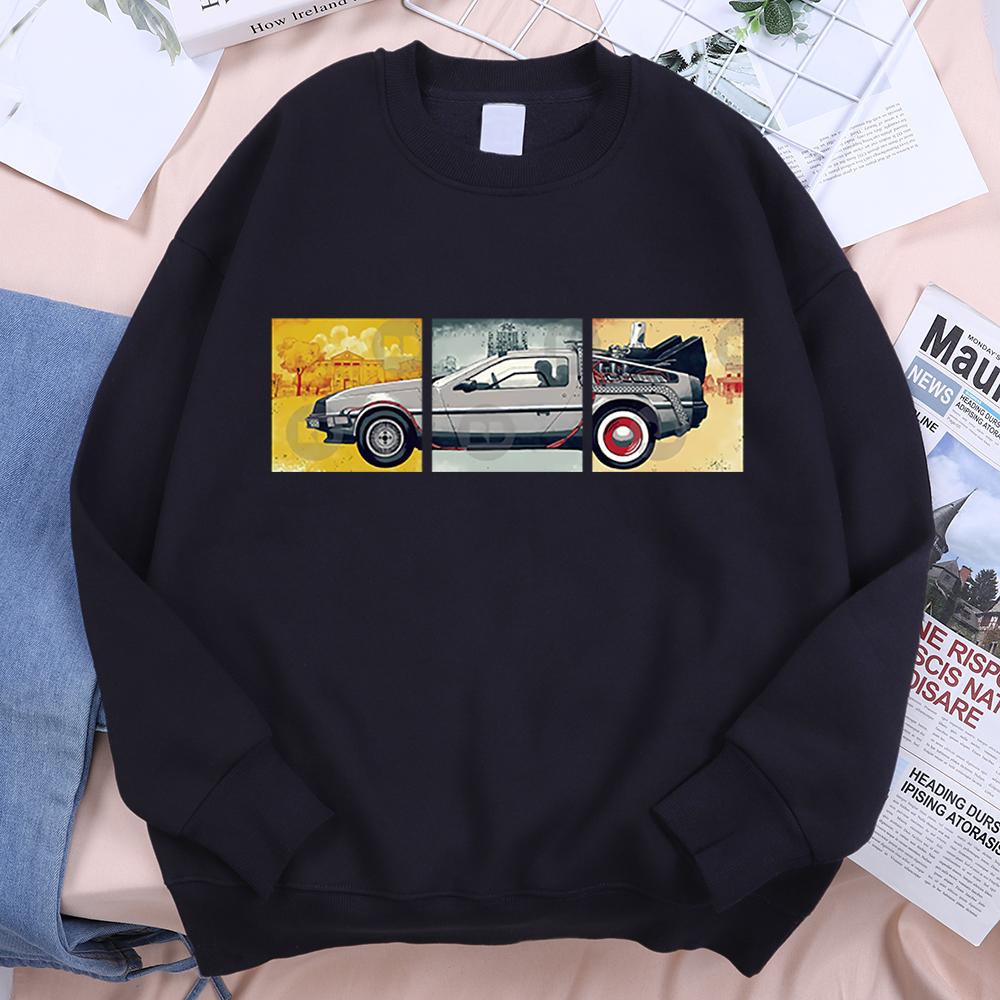 Car Men Women Clothing Loose Hoody Casual Autumn Clothes Cartoon Hip Hop Sweatshirt Fleece Hoodie