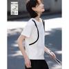 Damen Sommer Color-Block Ausgeschnittenes Baumwoll-T-Shirt