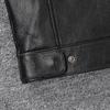 Black Genuine Cow Leather Vest Men Motorcycle Vests Slim Fit Men's Moto Club Biker Waistcoat Spring Summber