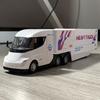 1/32 Tesla Semi Container Truck Transport Vehicle Truck High Simulation Metal Vehicle Model Excellent Home Desktop Trendy Ornament Boy