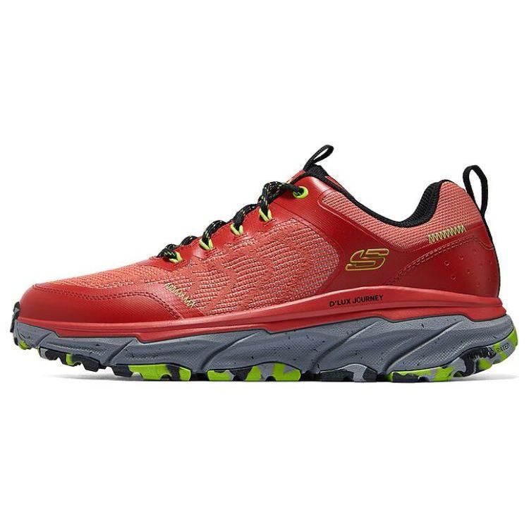 Skechers Fabric Lightweight Cushioning Lace-Up Low-Top Casual Shoes Men sneakers Red Green 237194-RDOR 41