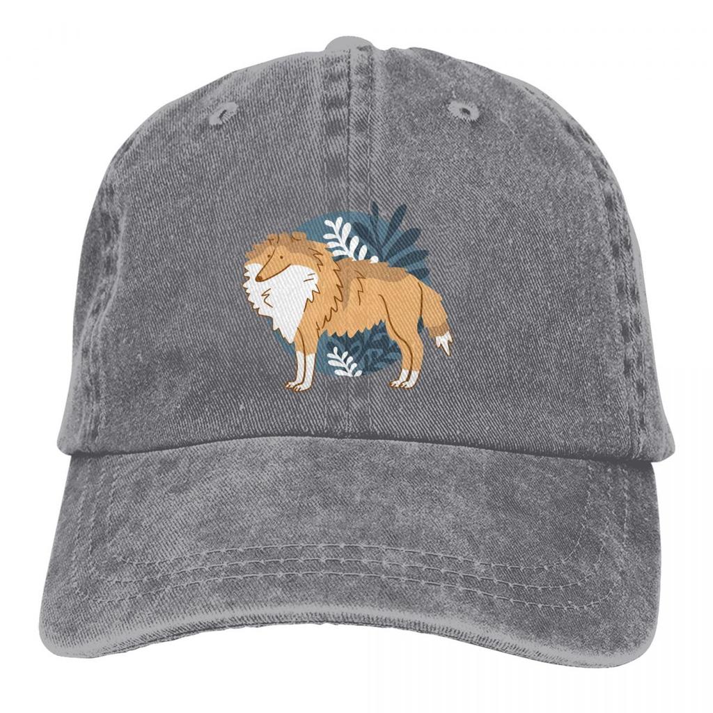 Collie Dog Multicolor Hat Peaked Women's Cap Rough Personalized Visor Protection Hats
