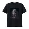 Wild Snow Leopard Walking T Shirt for Boys and Girls Stylish Cute Design Vintage Washed Unisex Streetwear Top For Everyday Wear