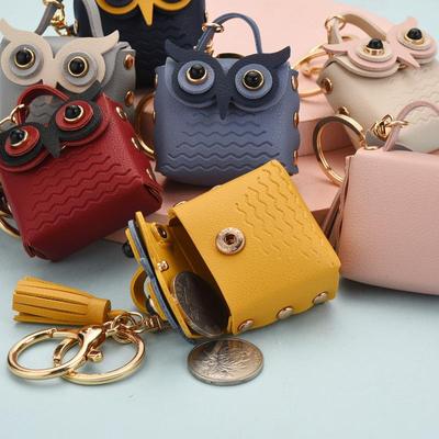 Creatieve uil sleutelhanger tas hanger voor vrouwen schattige pop kleine portemonnee sleutelhanger cadeau