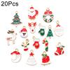 20PCS Accessories Bracelet Ornament Keychain Pendant Gift DIY Multi-element Christmas Creativity Alloy