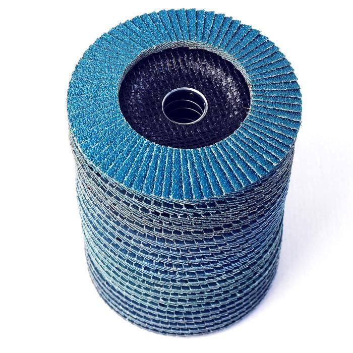 Disques à lamelles abrasifs - s&amp;r - 20 disques - 125 mm - corindon de zircone - grain 40/60/80/120