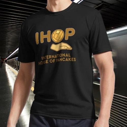 Volleyball Pancakes IHOP Logo Unisex T-Shirt Funny Size Mode American T-shirt M