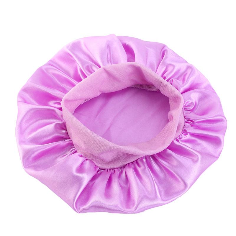 Children's candy-colored elastic headband round hat, nightcap, comfortable and breathable baby hair care hat, shower cap K-21