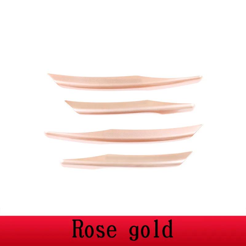 ABS Black Car Rose Gold Front Fog Lamp Frame Trim Exterior Decoration Accessories For Land Rover Range Rover Evoque L551 -20