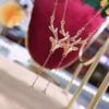 Zhou Jia Versatile Elk Necklace: Lively Deer Ears - A Xiaohongshu Christmas Gift for Her