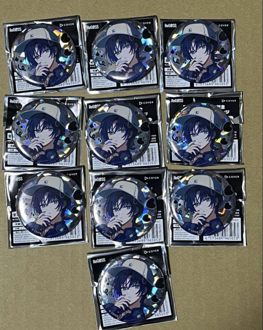 

[USED] Hololive Can Badge Blue HMV Regloss 2nd Anniversary Bonus Card Commemorative