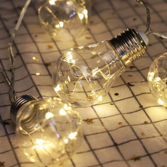 50/100 LEDs Solar Bubble Ball Fairy Powered G45 String Light Lamp Garden Decor