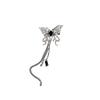 New Butterfly Tassel Brooches for Women Charm Pearl Silver Color Brooch Pins Party Wedding Gifts Clothing Accessories Jewelry