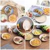 Dishes Wheat Straw Dinner Plates Set Eco Friendly Full Tableware Of Plates Set Kitchen Accessories Plates Dinnerware 4Pcs Dinner