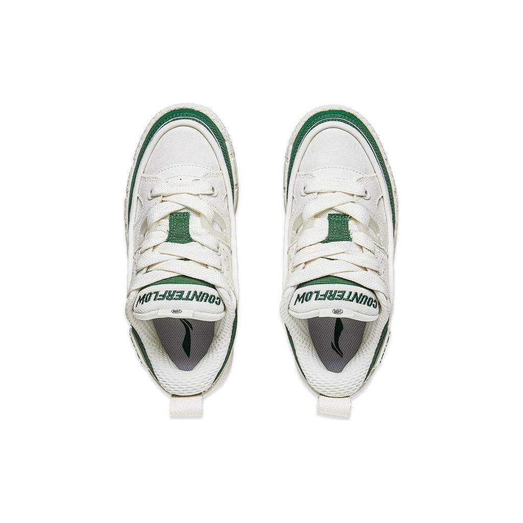 Li Ning CF Yuh 3.5 Dirty Bag Comfortable And Breathable Abrasion Resistant Low top Casual Shoes Women's Mist White AGCT332-1