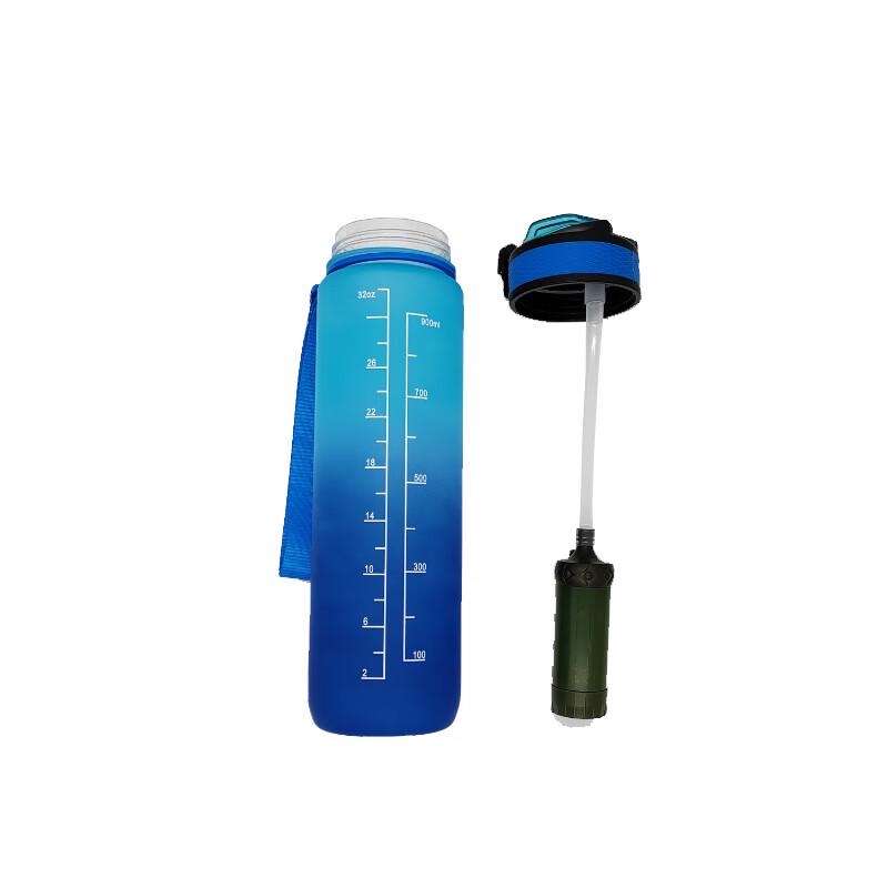 Junnuo Outdoor Portable Emergency Water Filter Bottle