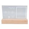 3in Lighted Music Stand Mini Photo Frame Transparent Acrylic Light Emitting Photo Frame
